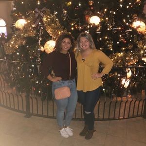 Mustard yellow/Gold 3/4 sleeve top